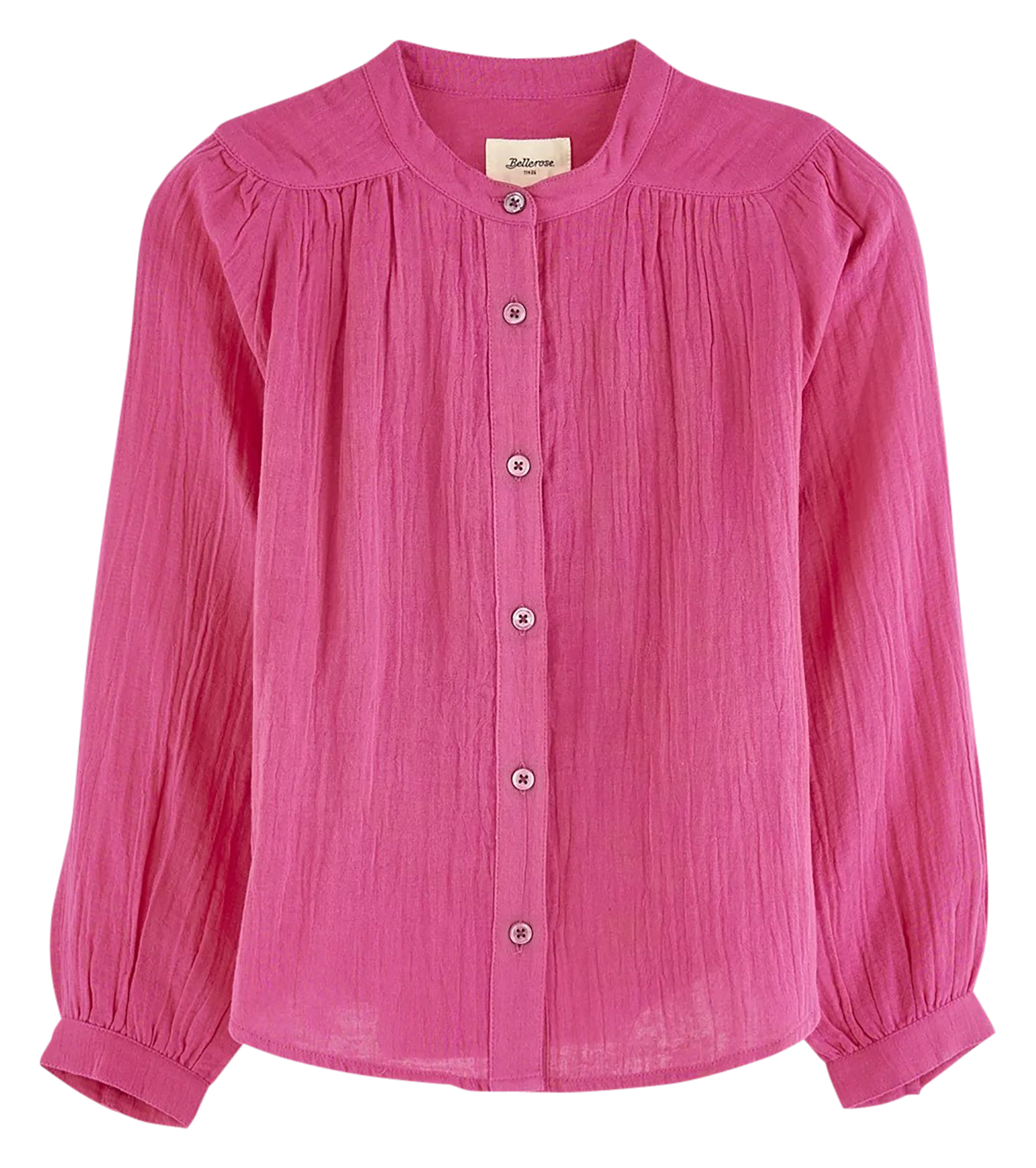 HOPSA - Blouse droite en coton | Rose