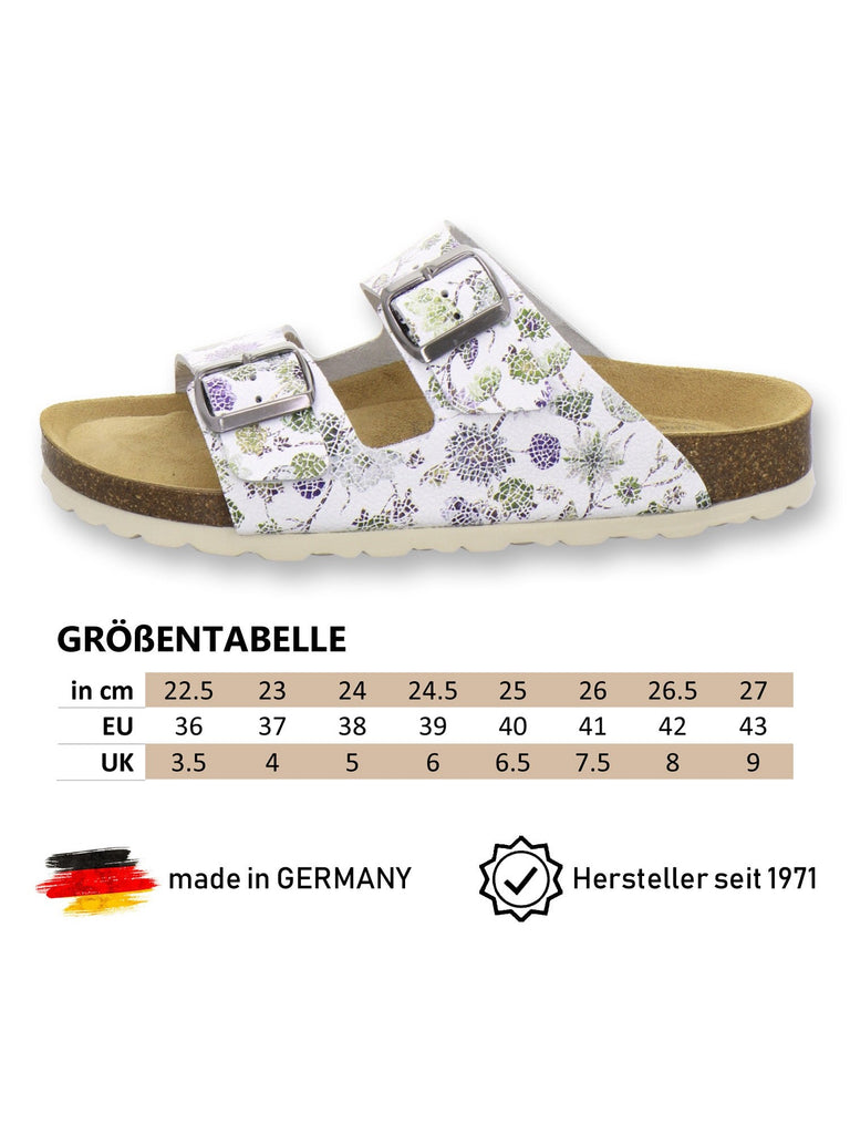 Pantoletten Damen Zweischnaller marine