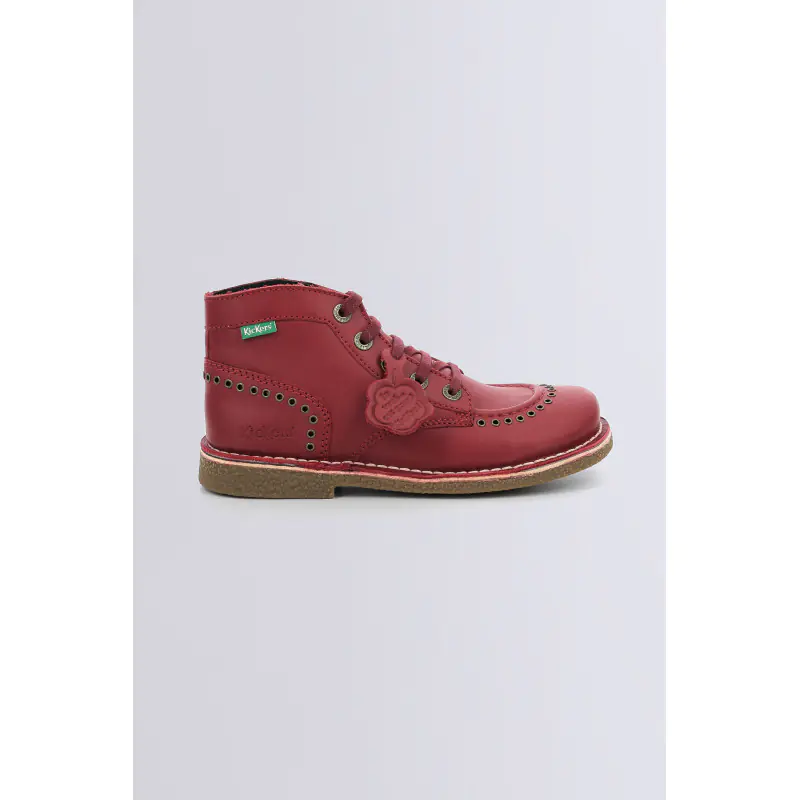 LEGENDIKNEW ROUGE BOTTINES Cuir Femme