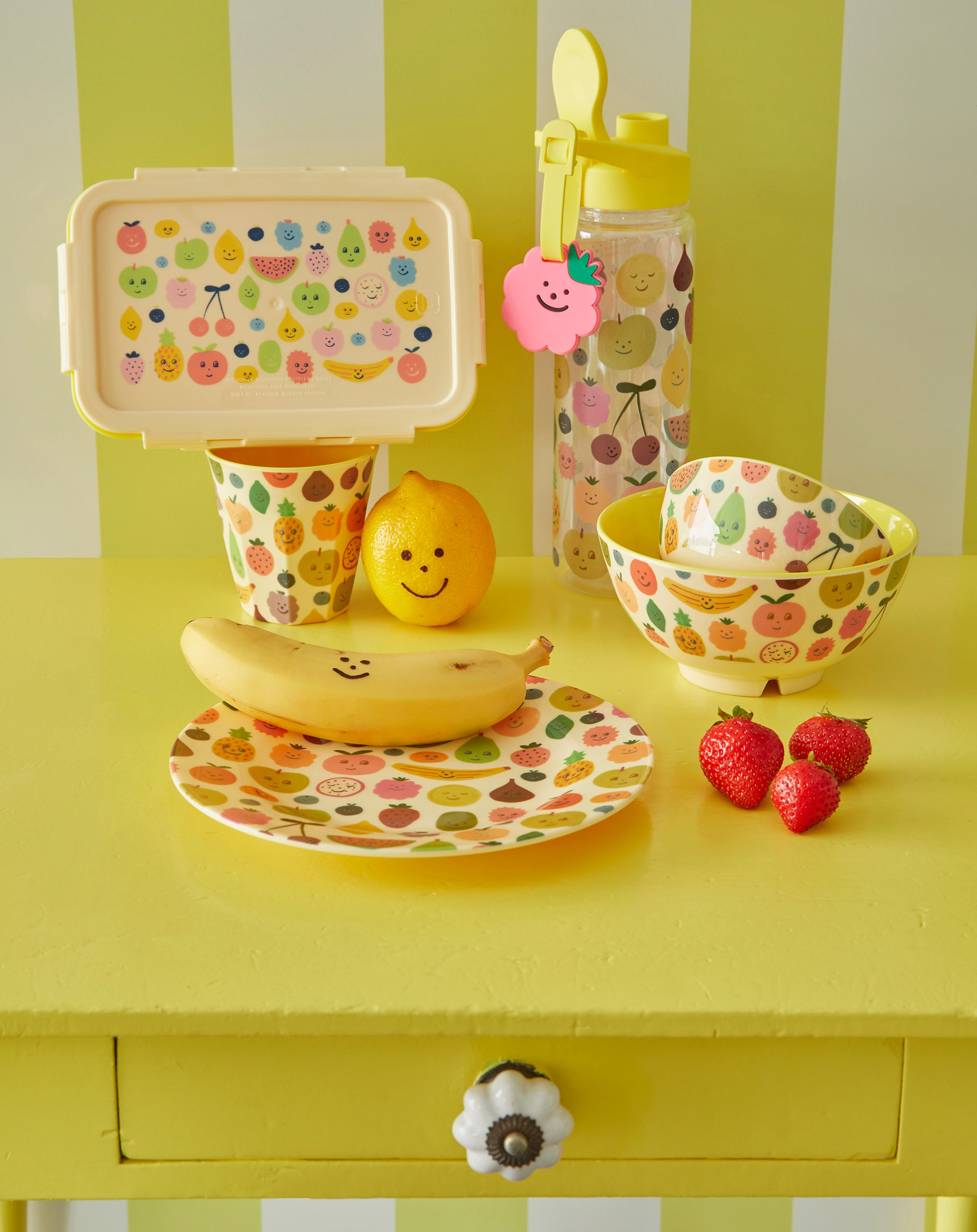 Melamin-Schale HAPPY FRUITS - SMALL in bunt