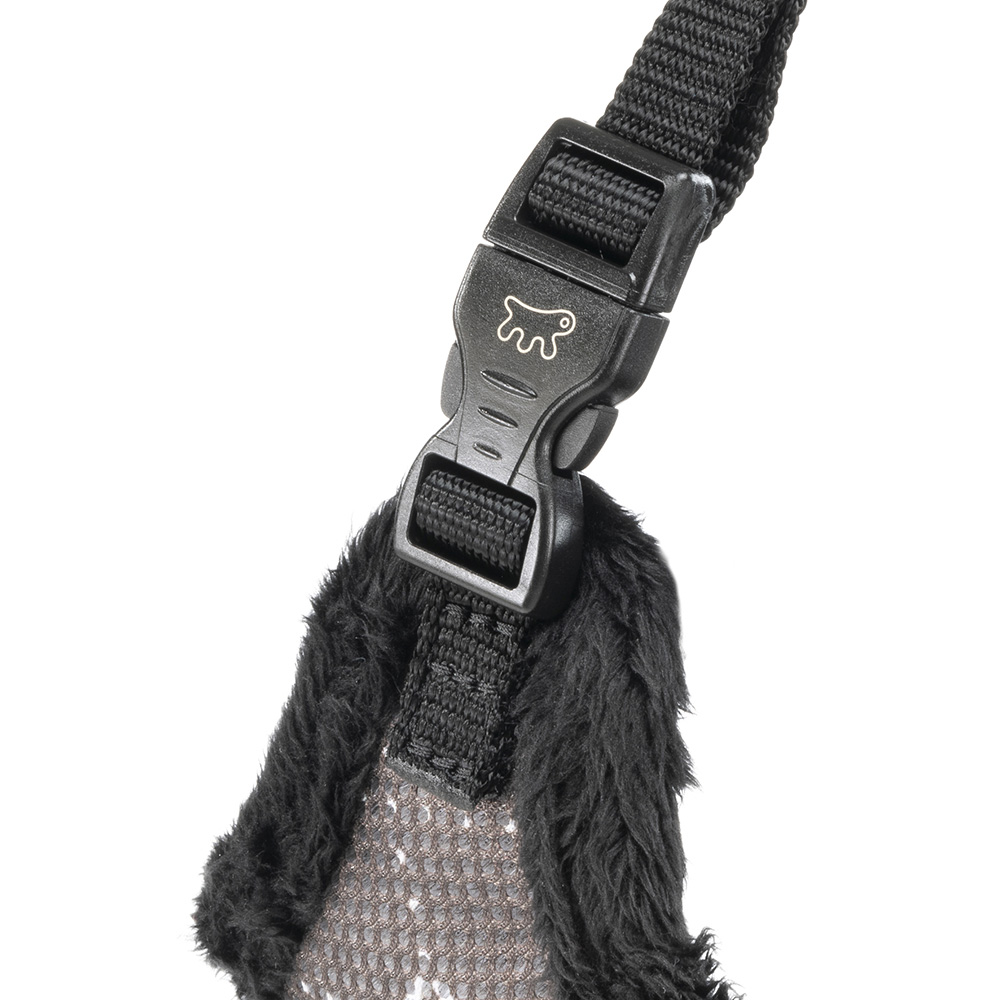 Harnais pour chiens nikita fur m, respirant, fourrure ecologique douce, sangle réglable, taupe