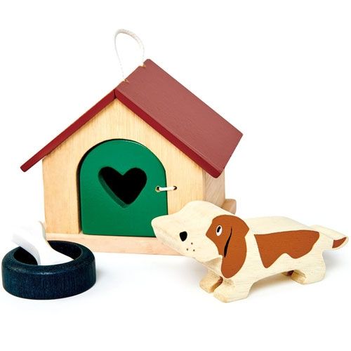 Tender leaf toys poppenhuisdieren - hond (4st)