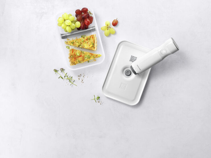Zwilling FRESH & SAVE Vakuum madkasse, semitransparent/grå, Str L Transparent