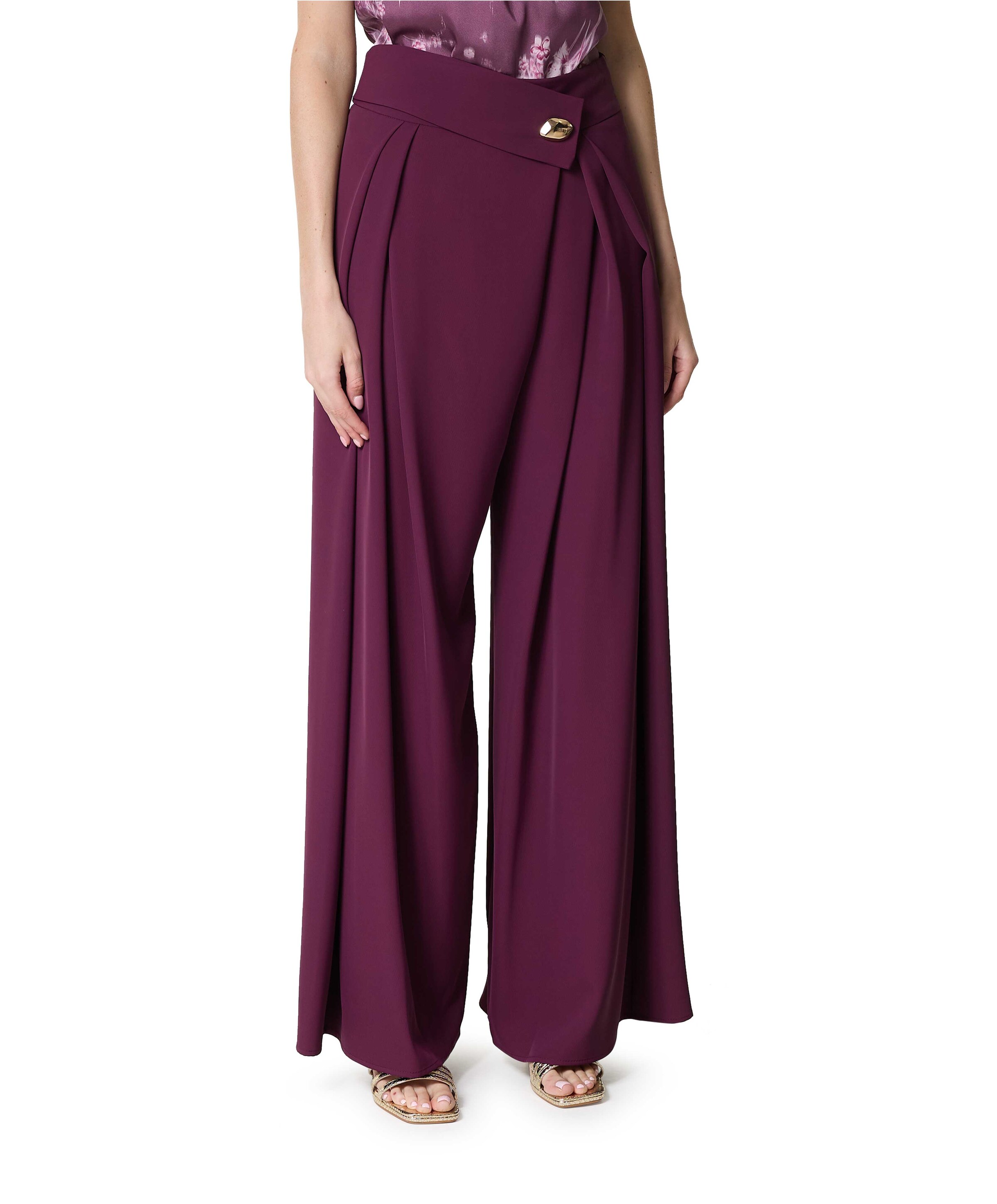 Rinascimento BACI PAREO.F001-P - Pantalone dames broek bordeaux