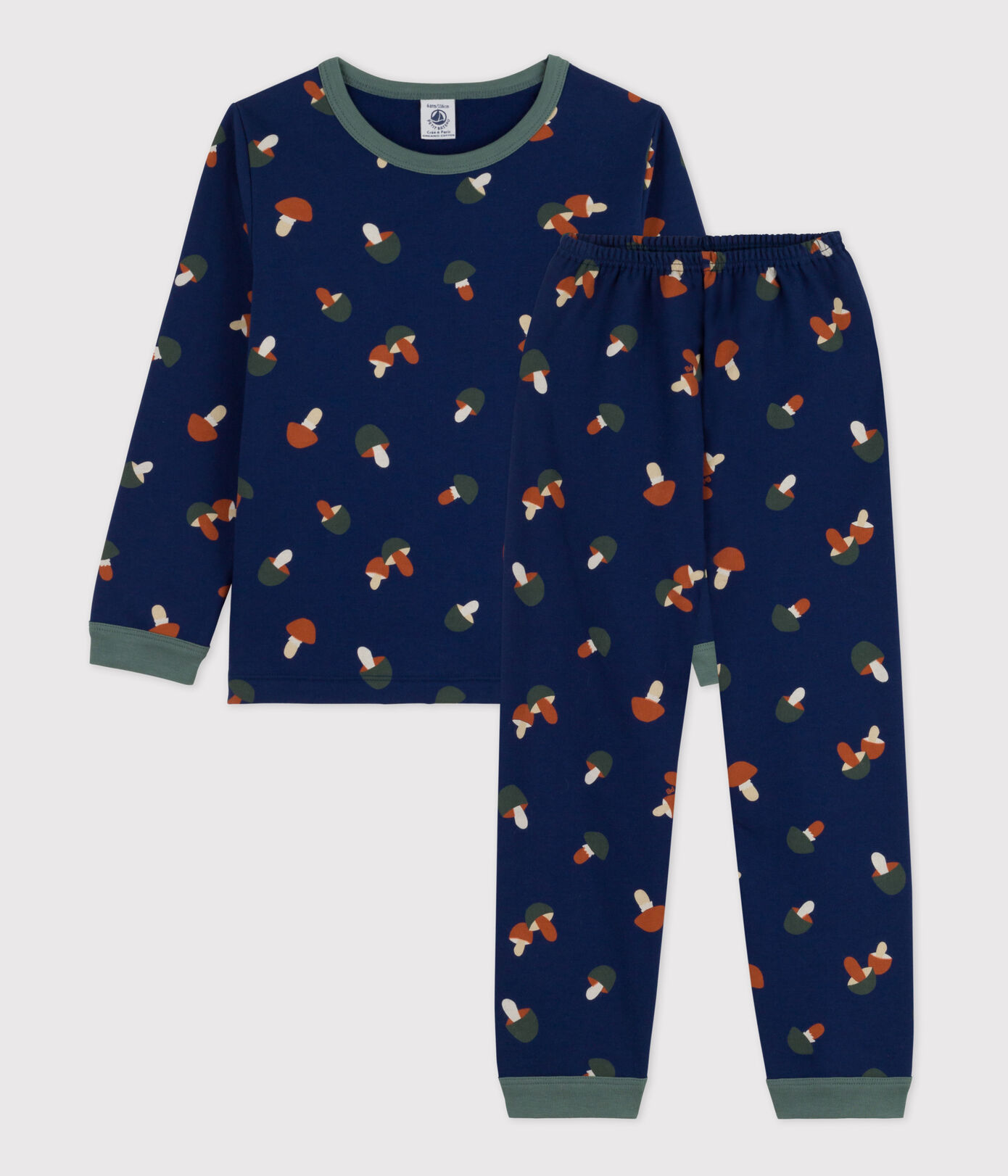 Pyjama champignon petite fille/petit garçon en molleton