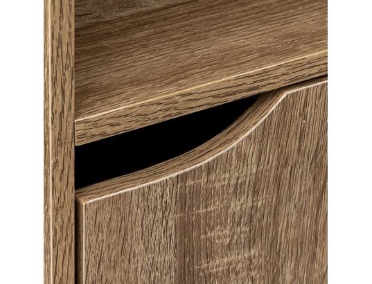 FIVE SIMPLY SMART - Etagère 2 cases mix n'modul 1 porte - marron