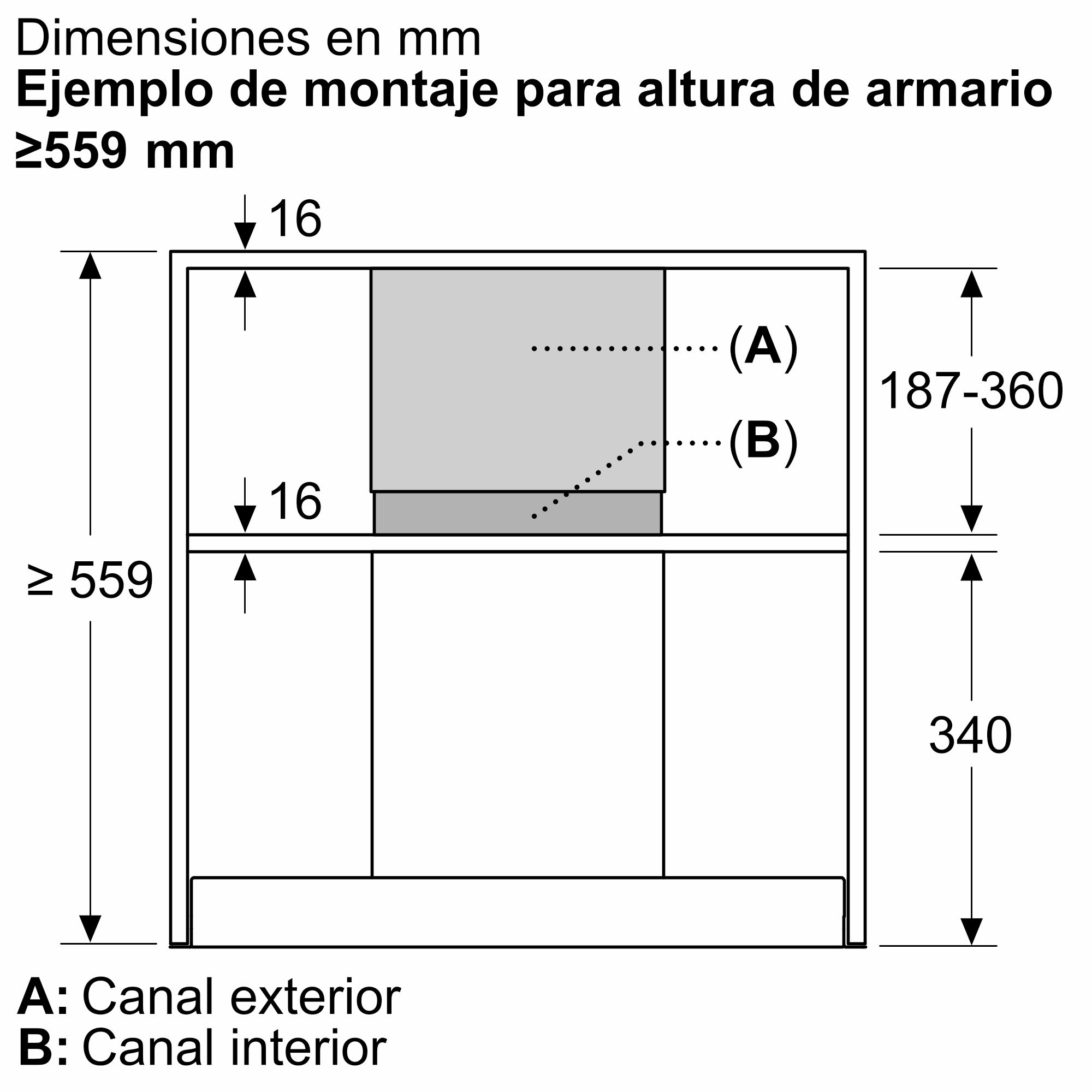 Acessório para capô 187-360 mm DWZ1IB6N117006769