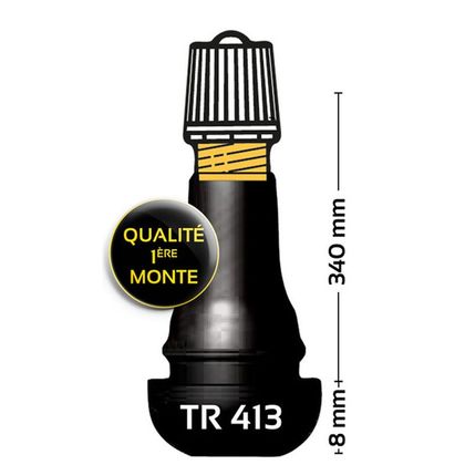 Valve Bihr Droite TR413 Universel - Noir