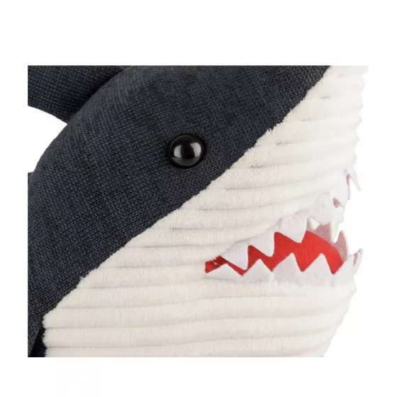 Chaussons peluche requin MARINE DENIM SIDE