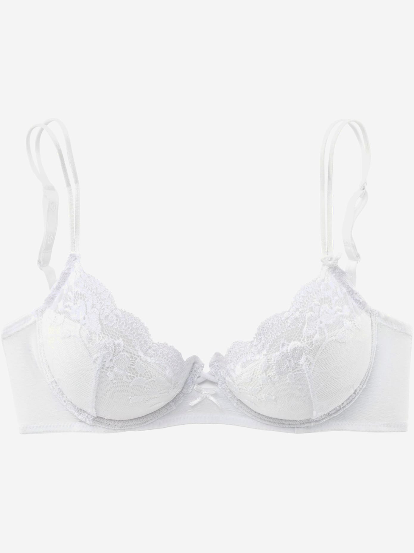 Soutien-gorge push-up bonnets recouverts de dentelle