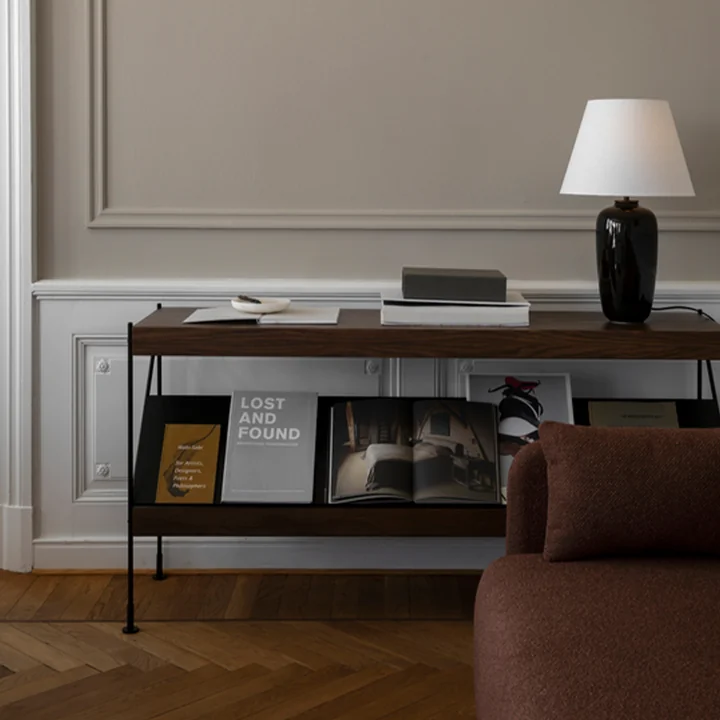 Audo - Zet Storage System, L 150 x H 70 cm, schwarz / Eiche dunkel