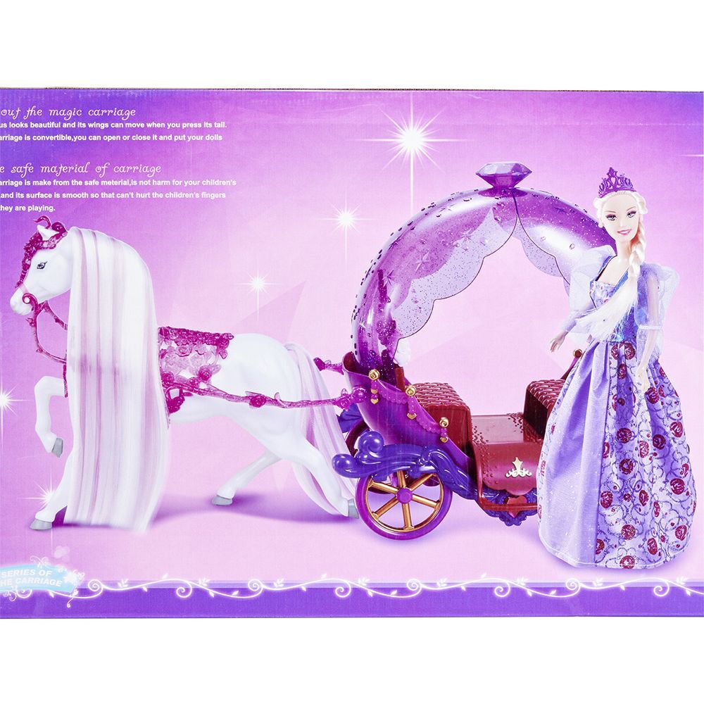 Carrosse de princesse et son cheval