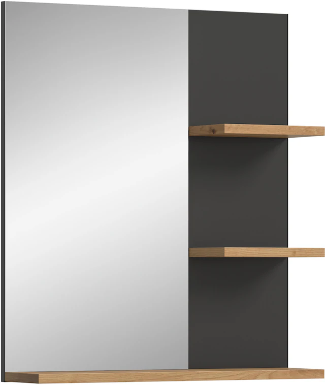 INOSIGN Badspiegel »REHAT, Breite 63 cm, mit 3 Ablageböden, hochwertiges Spiegelglas« Badmöbel, Spiegel, Wandspiegel, Bad, Badezimmer