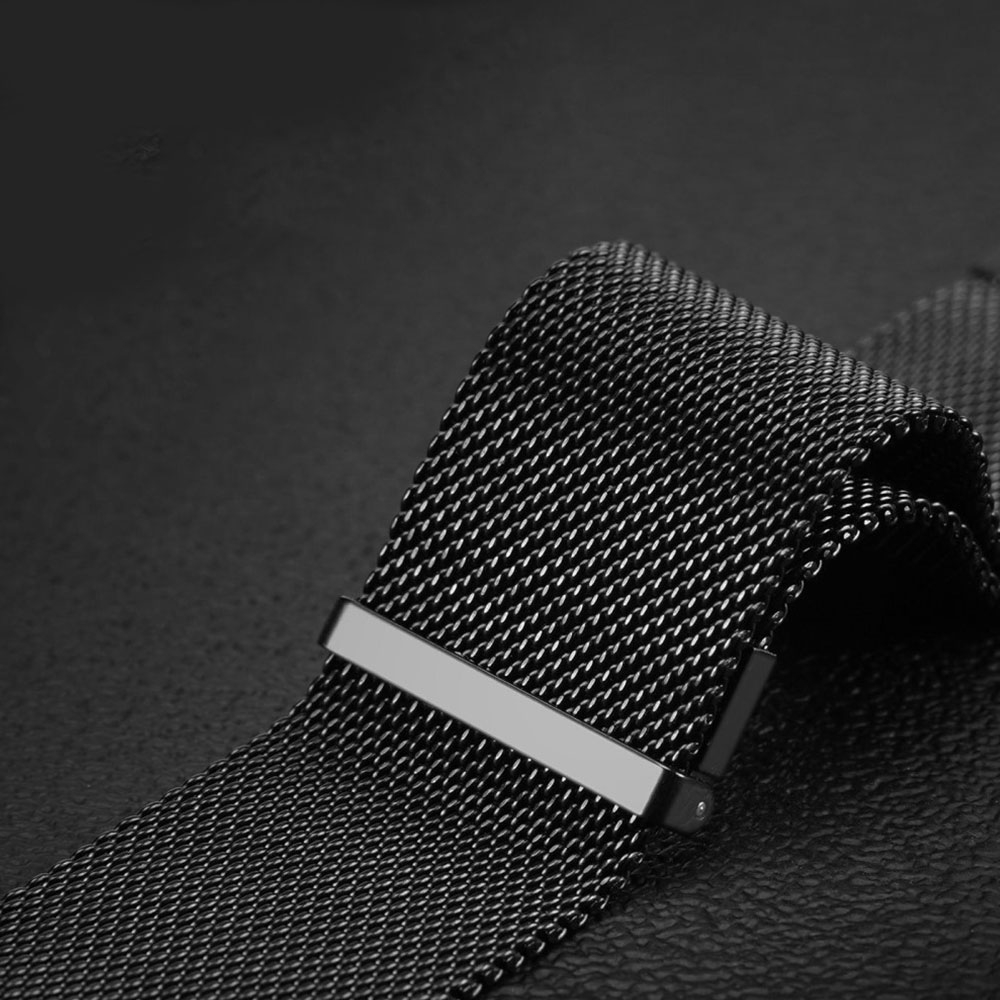 Garmin Vivoactive 5 Edelstahl Armband Milanaise (Gelenkumfang: 130-210mm) - Schwarz