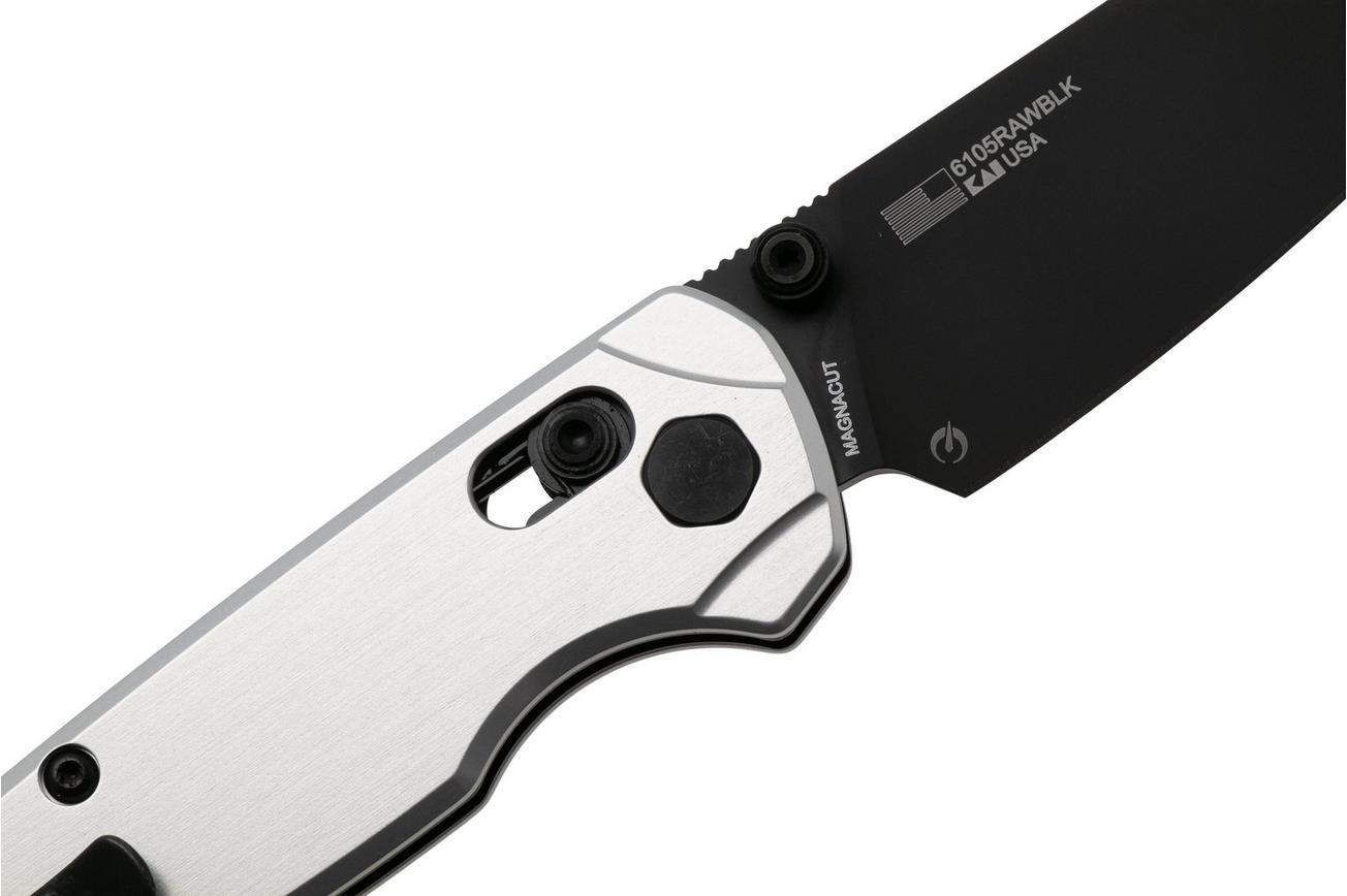 Kershaw Bel Air 6105RAWBLK, Black CPM MagnaCut, Raw Grey Aluminum zakmes