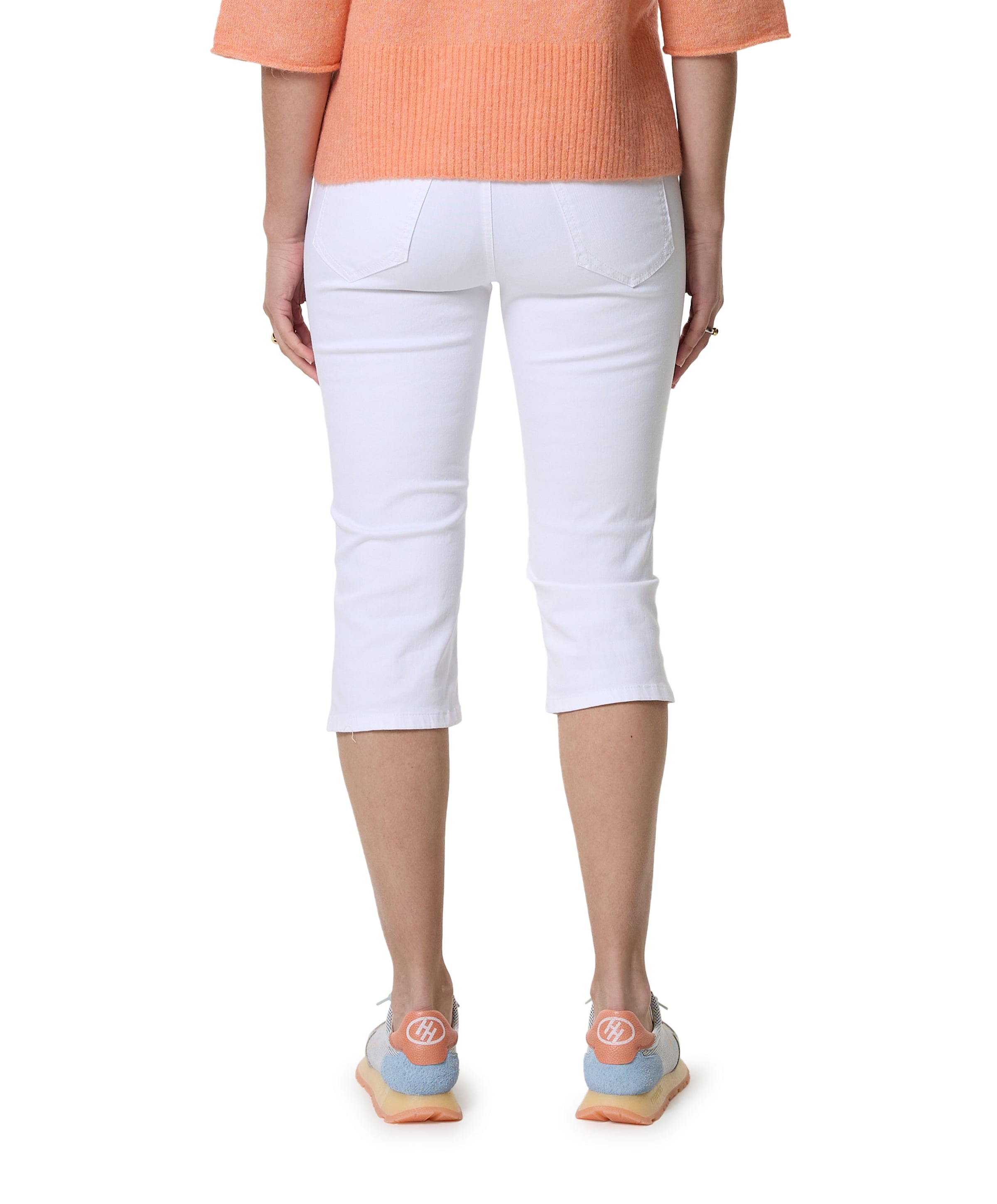 Gardeur 5-Pocket Slim capri wit