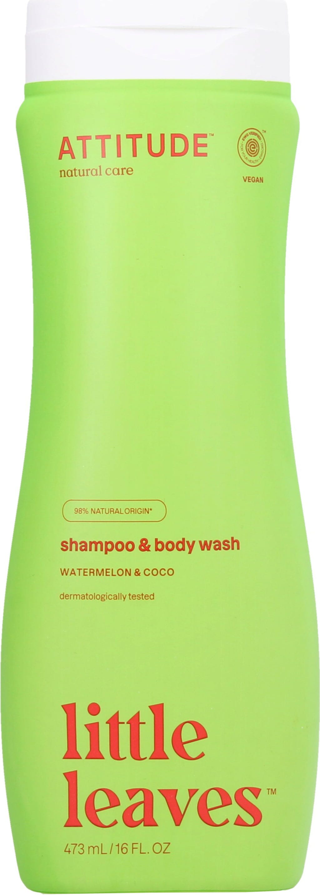 ATTITUDE  little leaves Shampoo & Body Wash Watermelon & Coco, 473 ml
