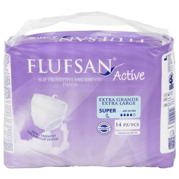 Flufsan Inkontinensbukse for voksne 14 stk str XL