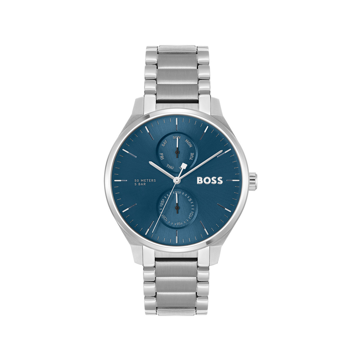 Montre BOSS business homme bracelet acier argent