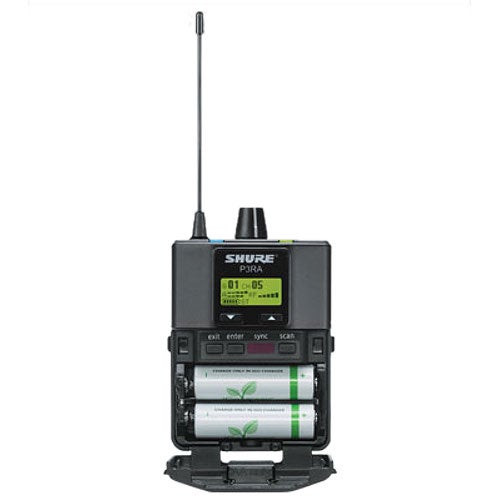 Shure P3RA (H20, 518 - 542 MHz) PSM 300 bodypack ontvanger