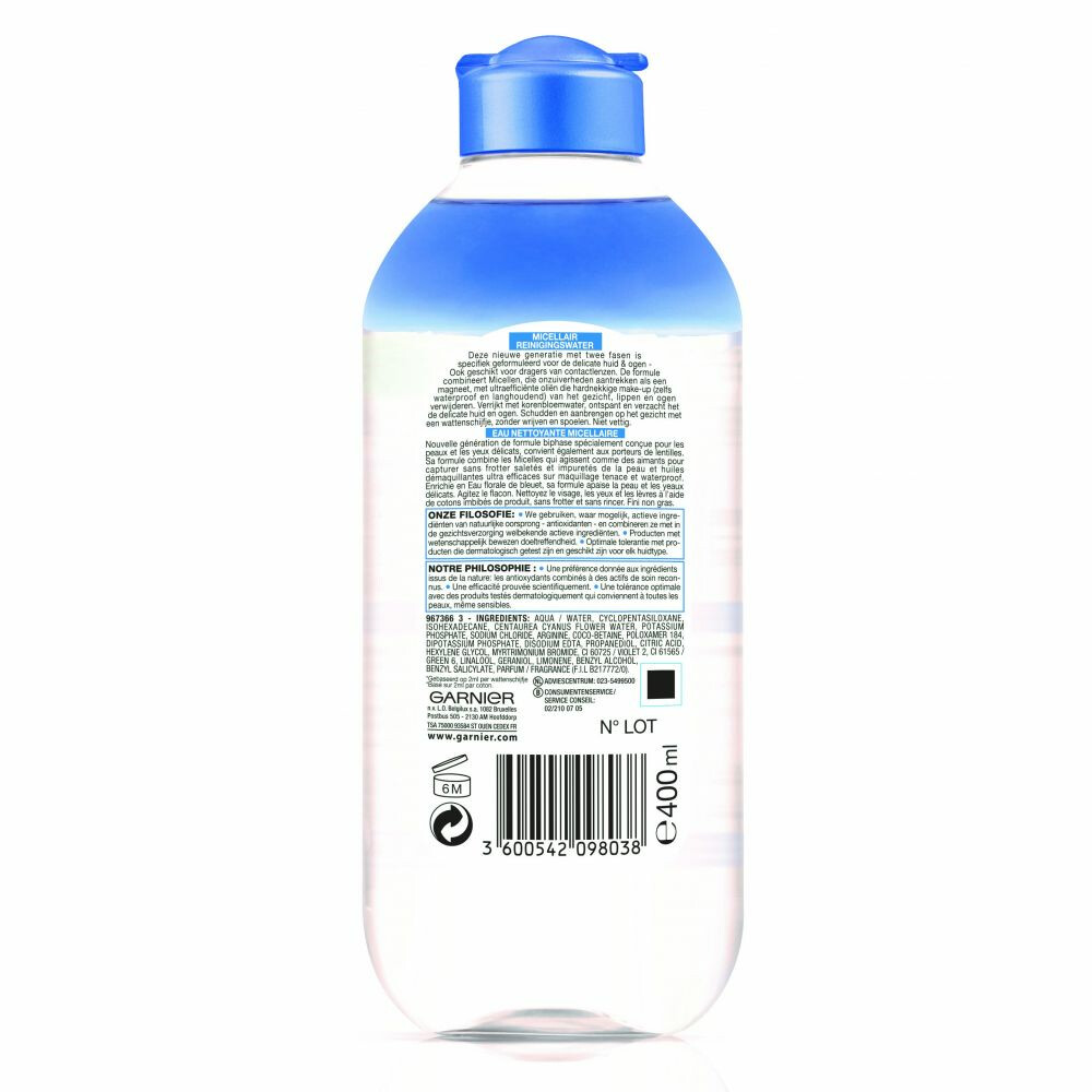 Garnier SkinActive Micellair Reinigingswater voor Delicate Huid en Ogen400 ml