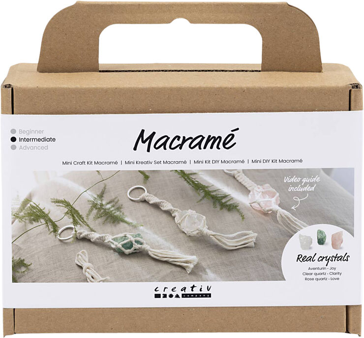 Creativ Company Mini DIY Kit Macramé, Nøglering