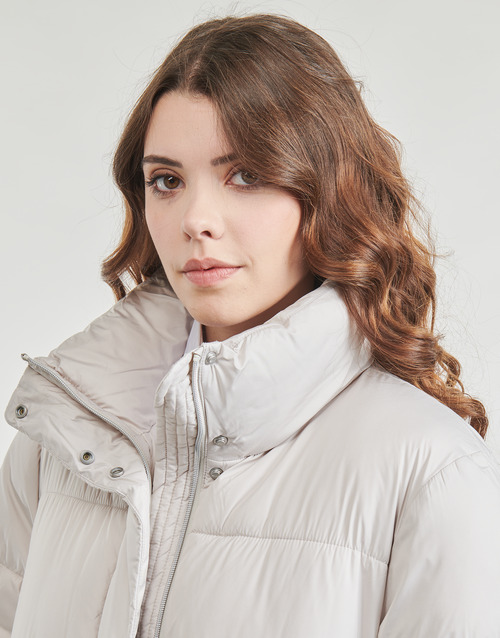 Esprit - LONG COSY PUFFER COAT - Beige