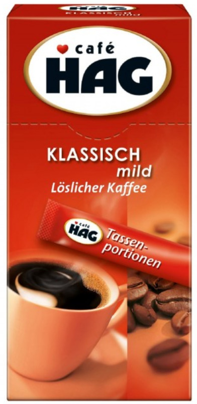 Café HAG Kaffeepulver koffenfrei, 1.8 g, 25 Stück