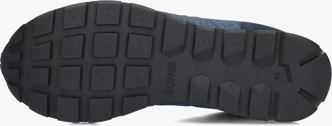 SUN68 blauwe sun68 lage sneakers tom fluo