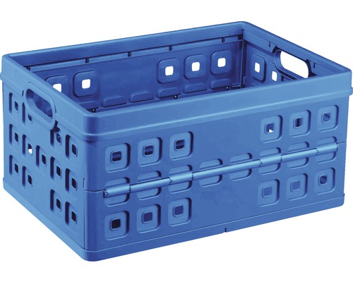 Vierkante vouwdoos 46 L blauw