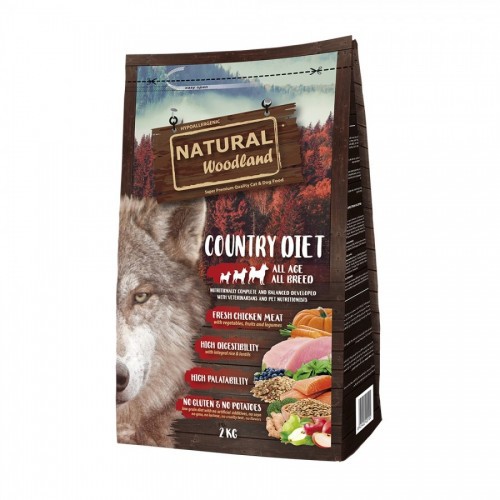 Ração Country Diet para cães, sabor frango