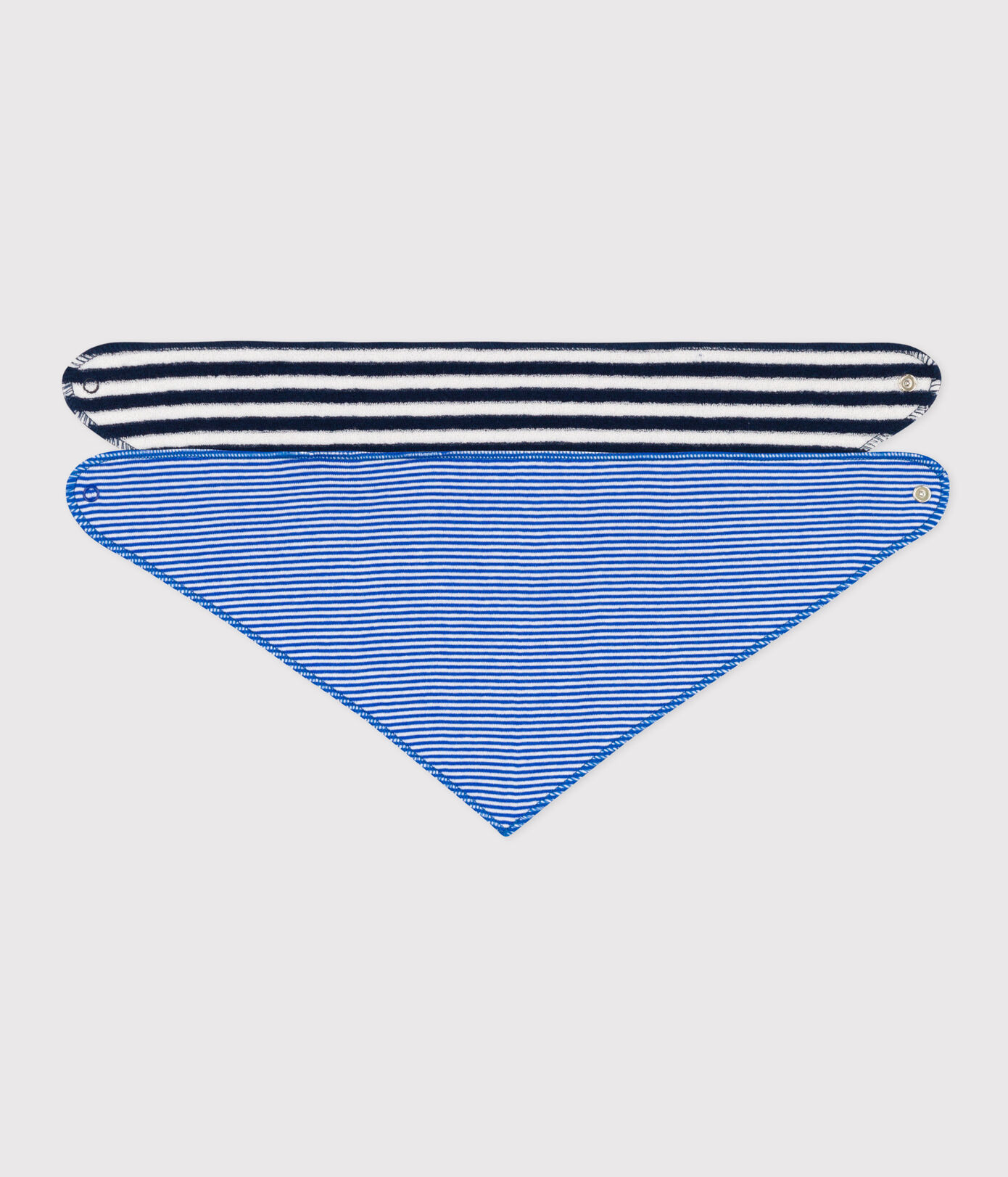 Lot de 2 bandanas rayés bébé