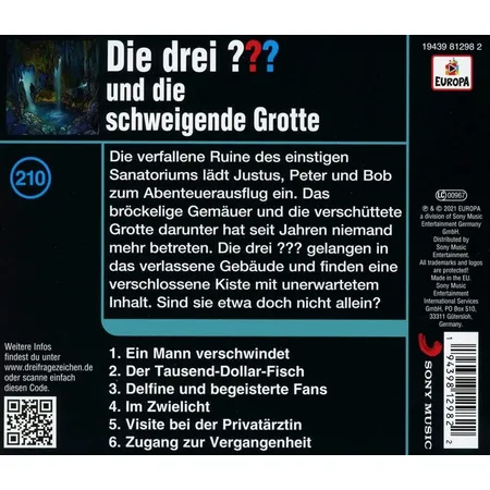 Europa Die drei ??? - 210: und die Schweigende Grotte
