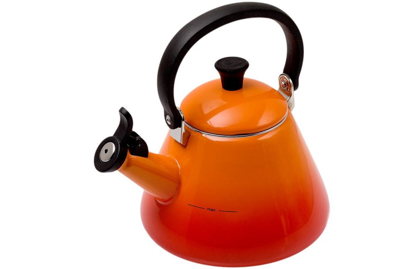 Le Creuset Kone fluitketel 1,6L, oranje-rood