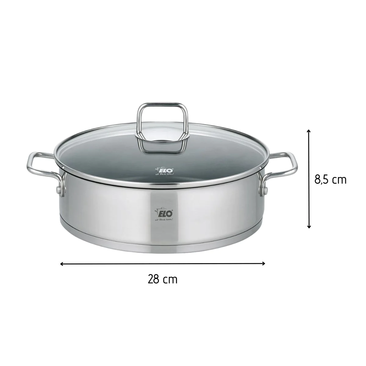 Sauteuse de cuisine 28 cm de 4,4 litres Citrin Elo