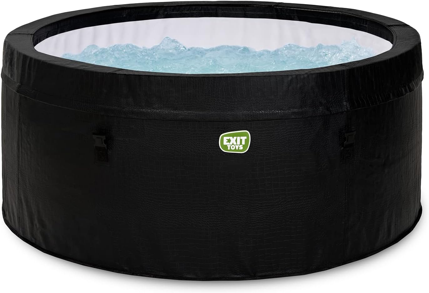 EXIT TOYS | Leather Premium Whirlpool - Rund - Für 2 Personen, Schwarz, ø 165 cm