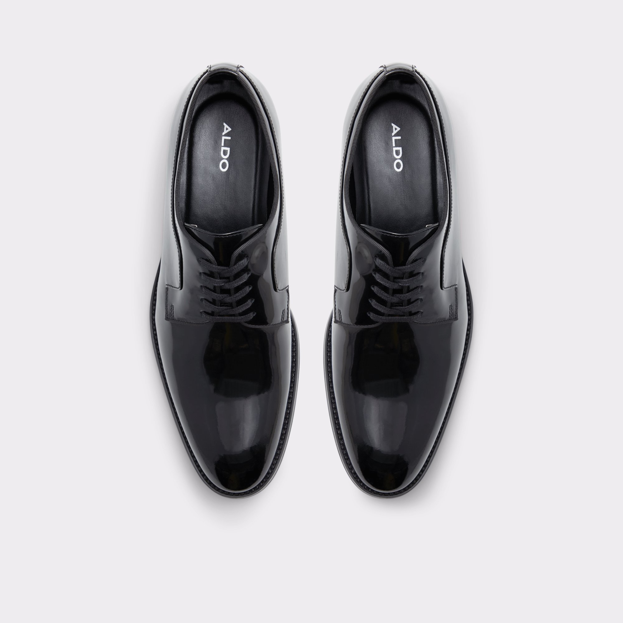 Derreck Black Leather Glitter Men Dress Shoes