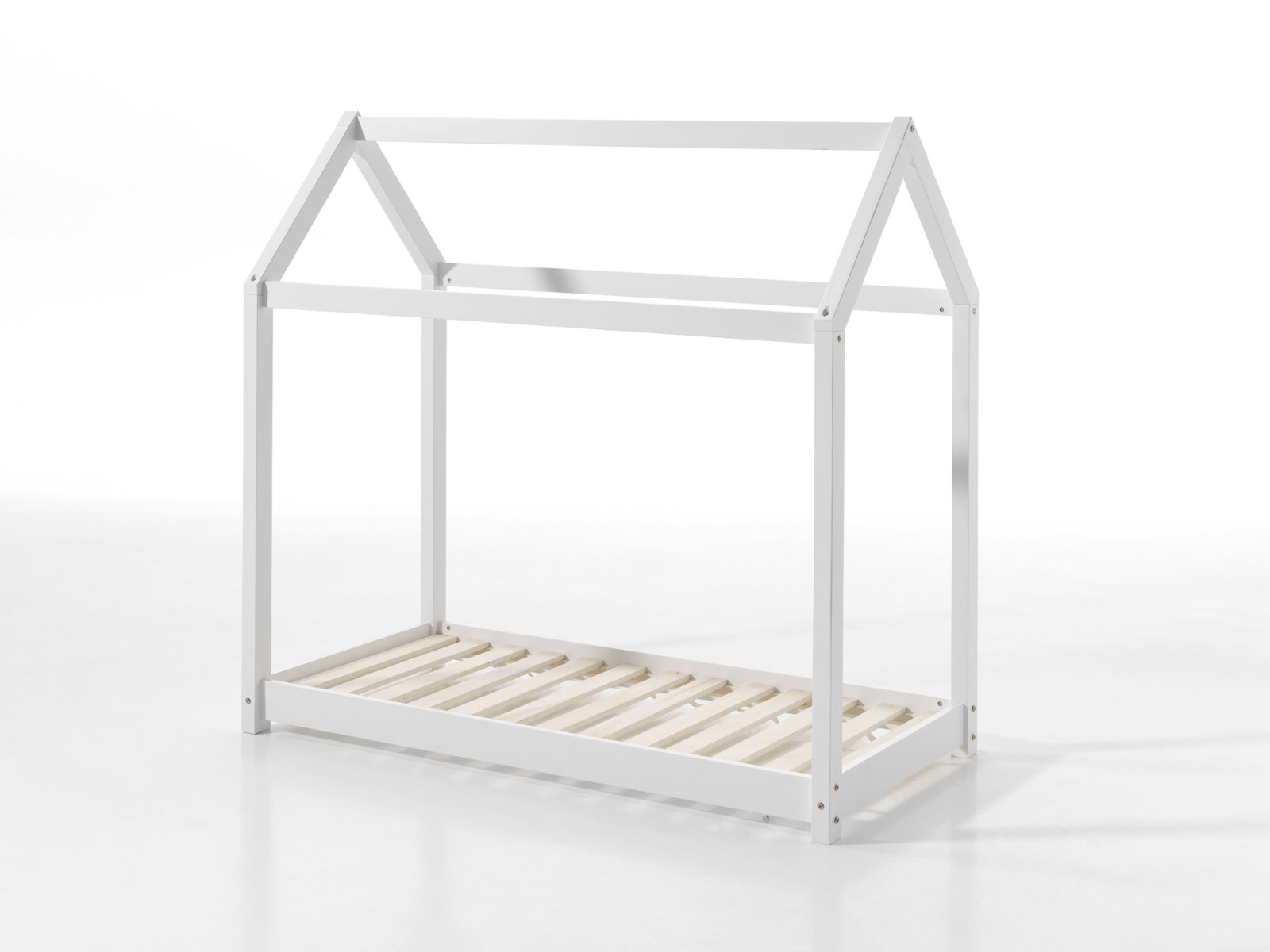 Hausbett CABANE - weiß - Massivholz - 70x140 cm