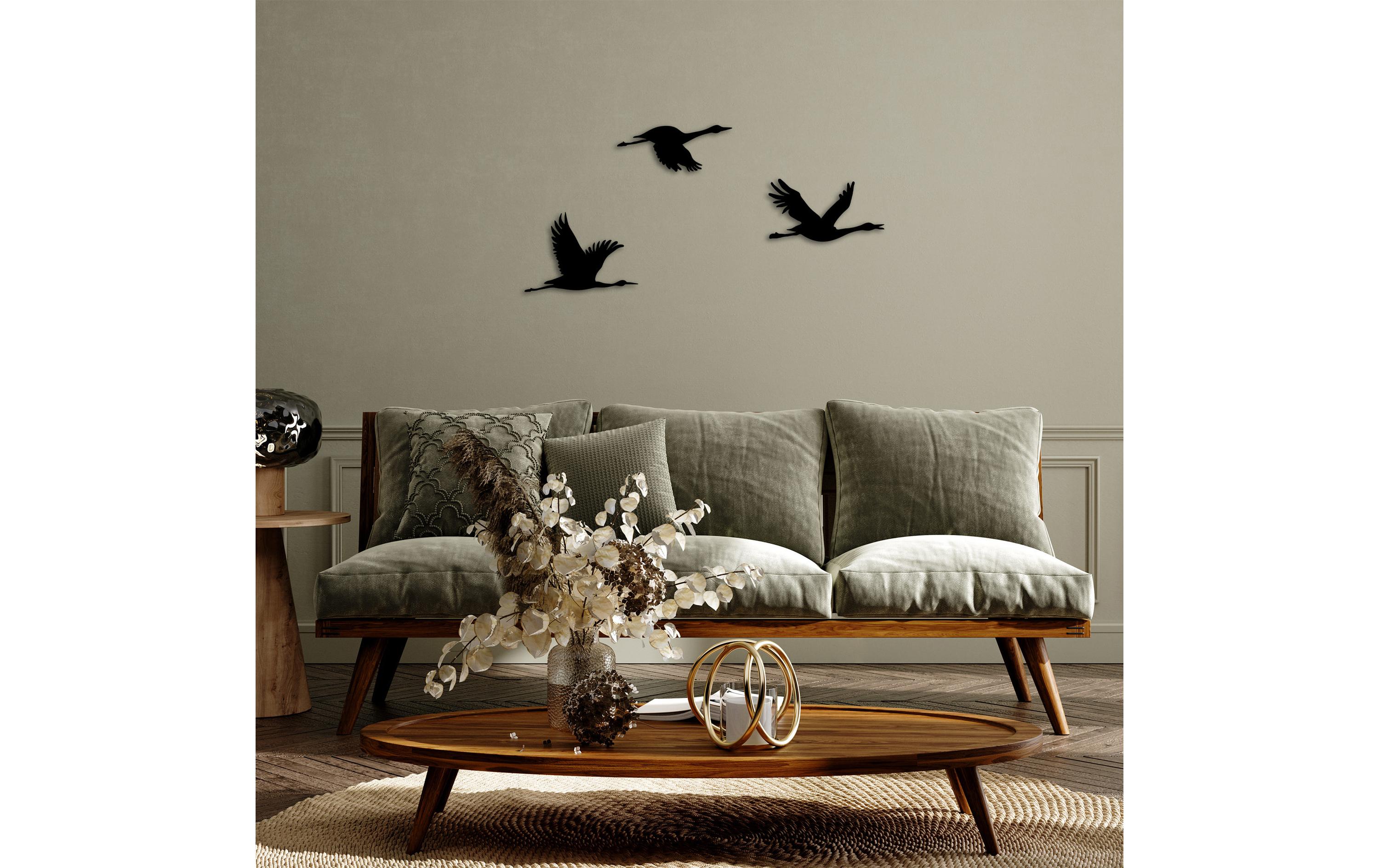 Wanddekoration Enten 3-teiligMetall-Wand-Accessoire