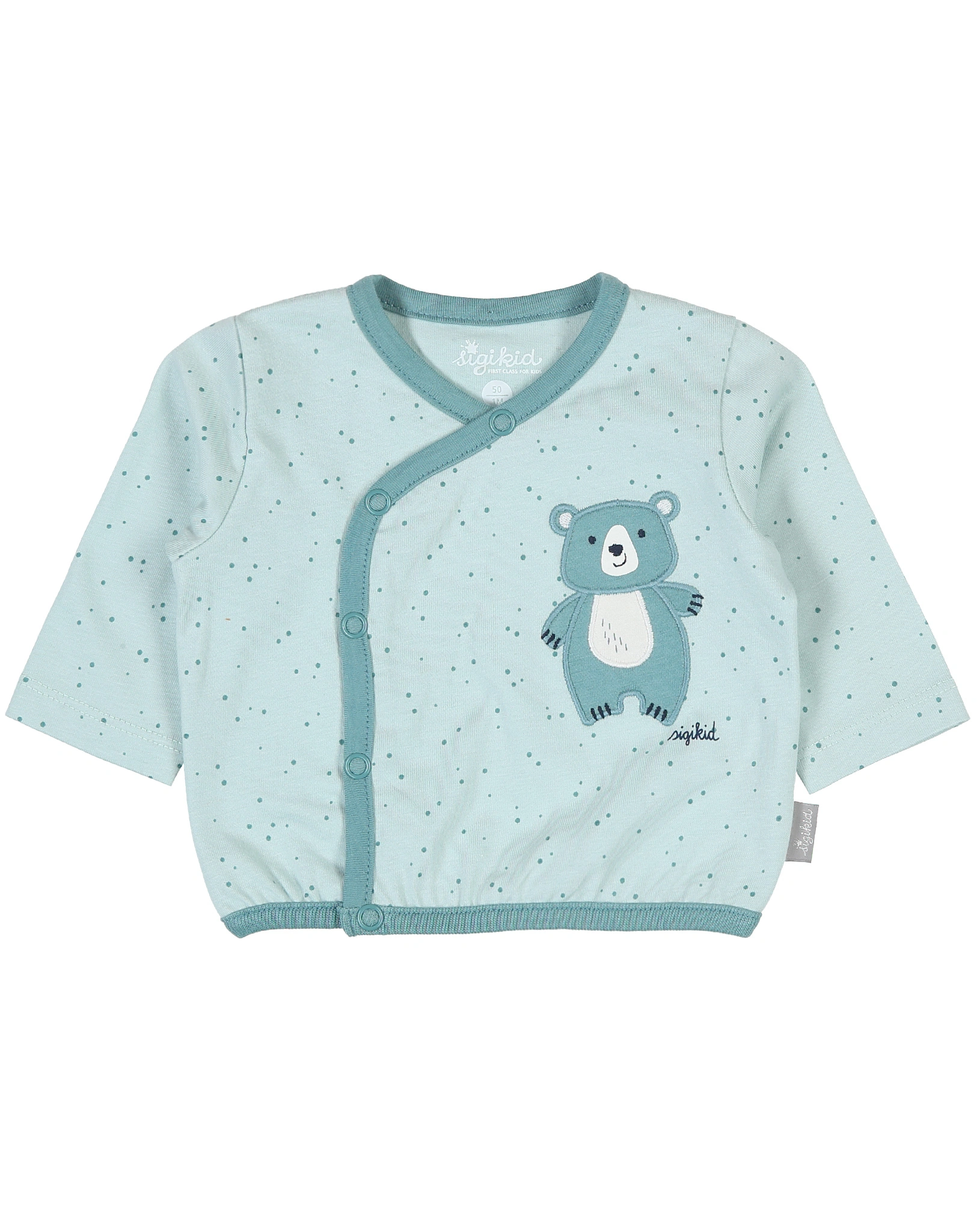 Jersey-Jacke PÜNKTCHEN BÄR in grün
