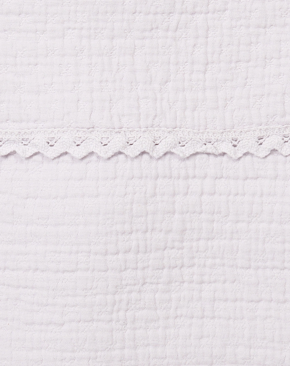 Babydecke LACE ELBA (75x100) in lila