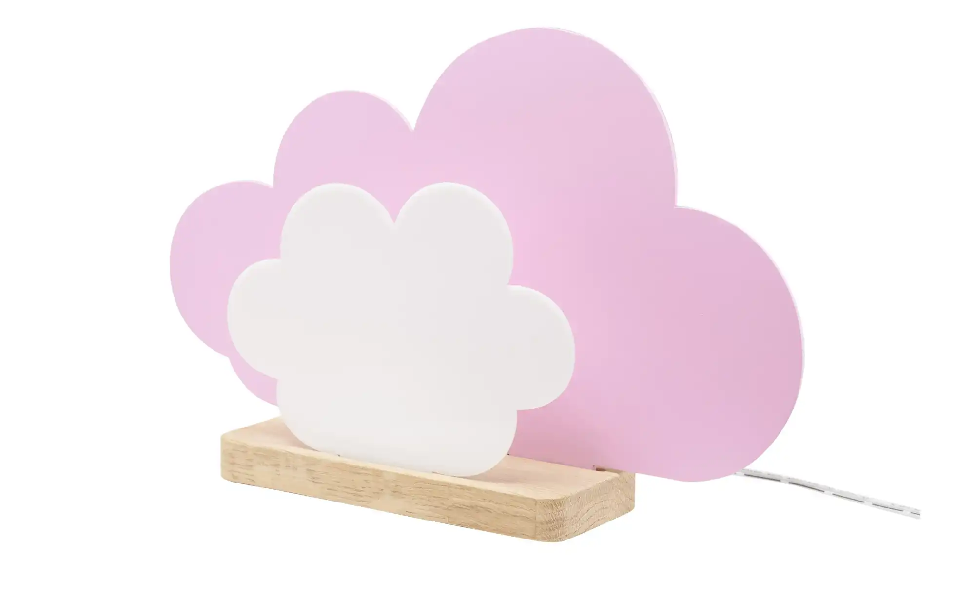 Tischleuchte, Wölkchen, rosa/weiß