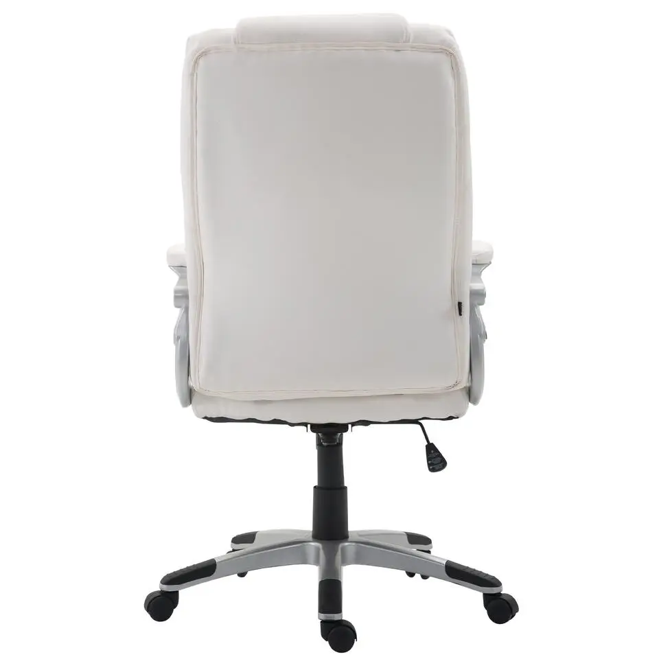 CLP Bureaustoel Texas V2 grijs Frame - Kunstleer - wit