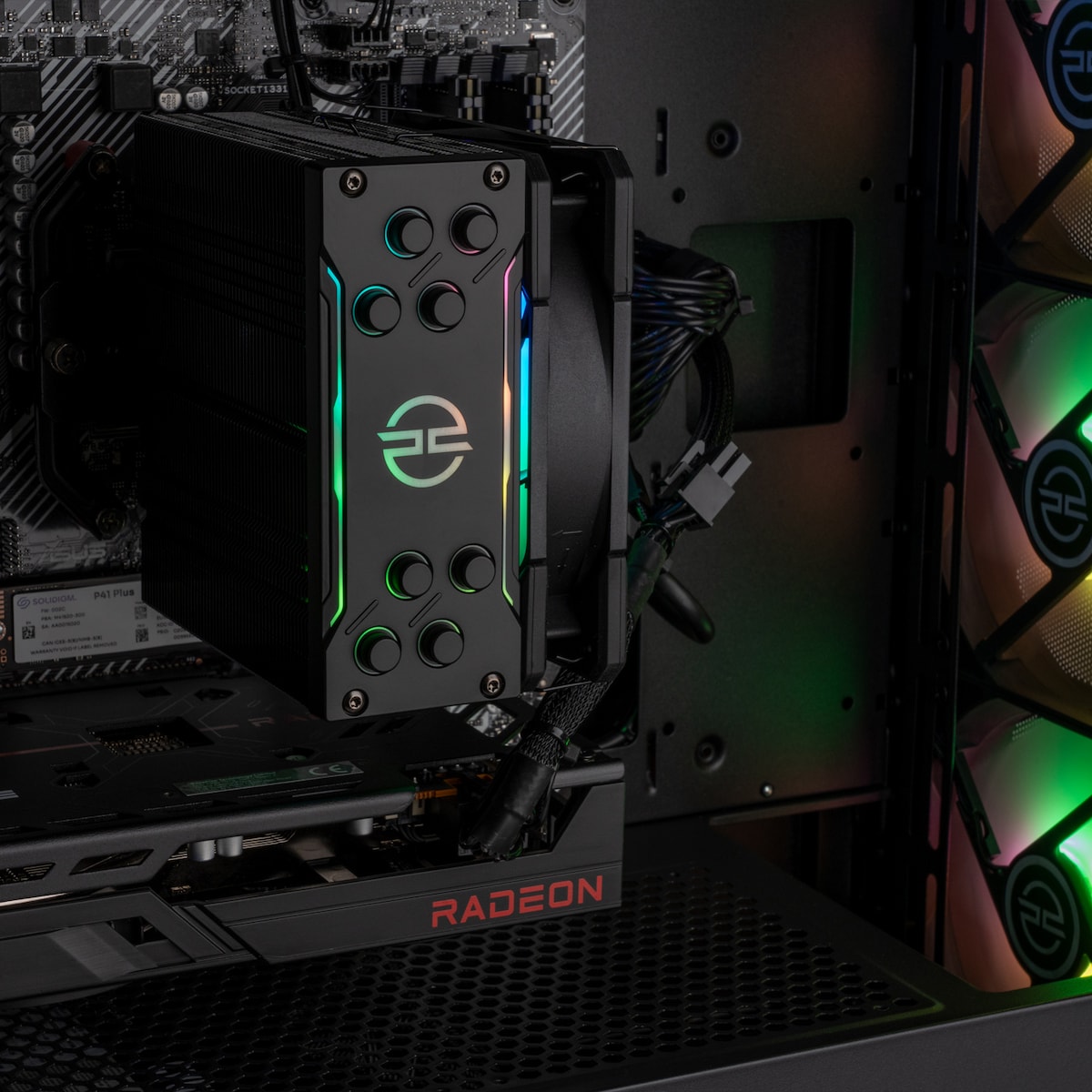 PCSpecialist Core 510 R5-5/16/1000/RX7600 stasjonær gaming-PC