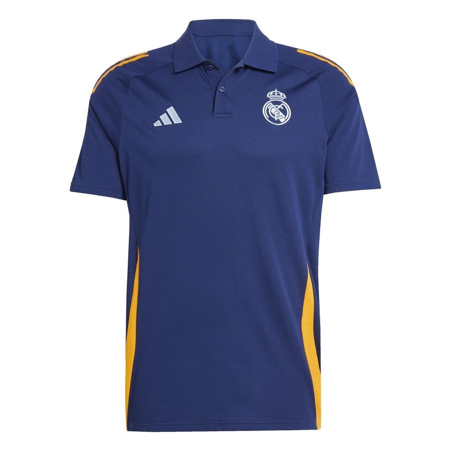 Real Madrid Polo Tiro 24 - Bleu/Crew Orange/Bleu
