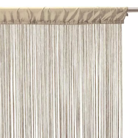 Rideau de fil (90 x H200 cm) Uni Lin