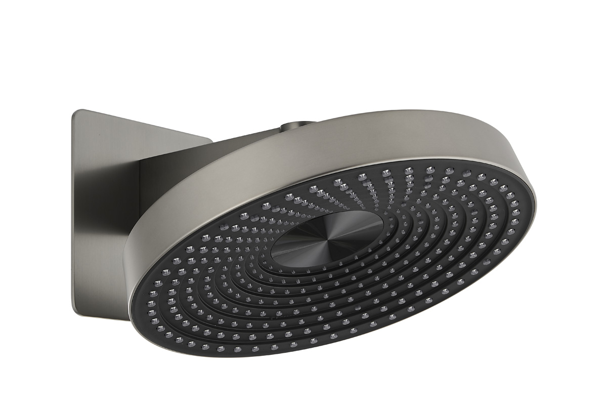 Saniclear Evolution hoofddouche 30cm met wandbevestiging gunmetal