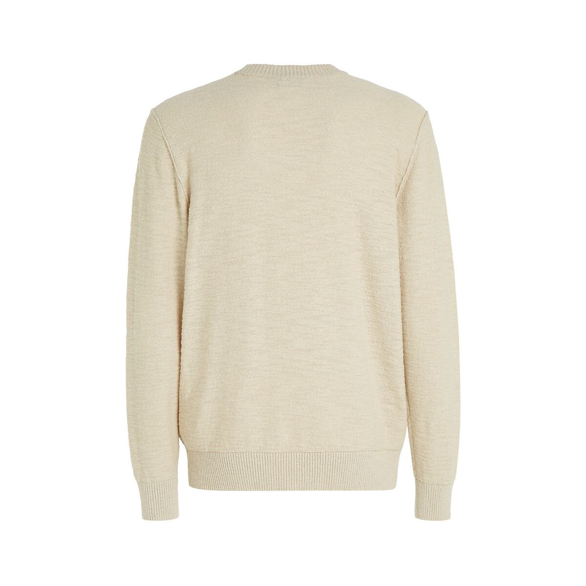 CALVIN KLEIN<br>Suéter de gola redonda com textura irregular