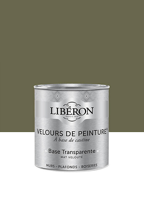 Peinture multisupport murs, plafonds et boiseries Velours de peinture vert bocage Libéron 0,5L