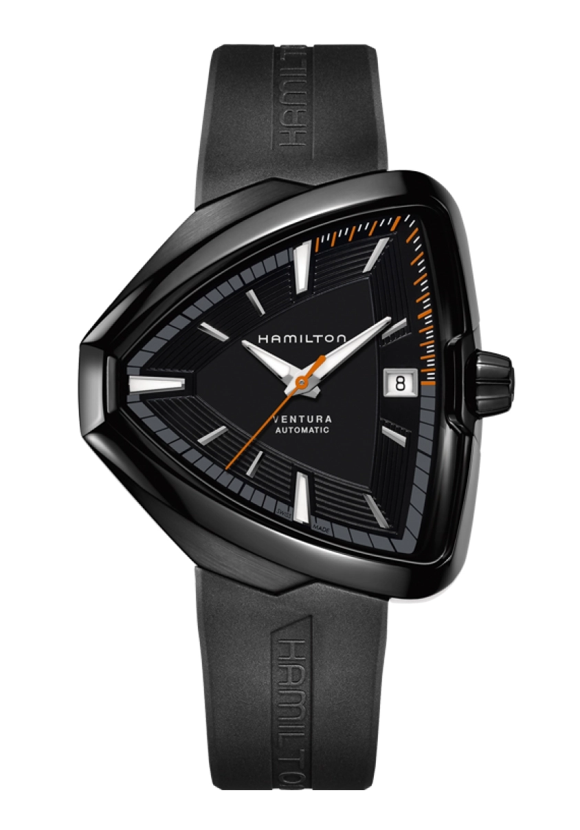 Hamilton Ventura Elvis 80 Automatikuhr Schwarz H24585331